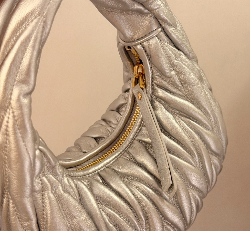 Miu Miu Wander Gathered Top Handle Bag — detail