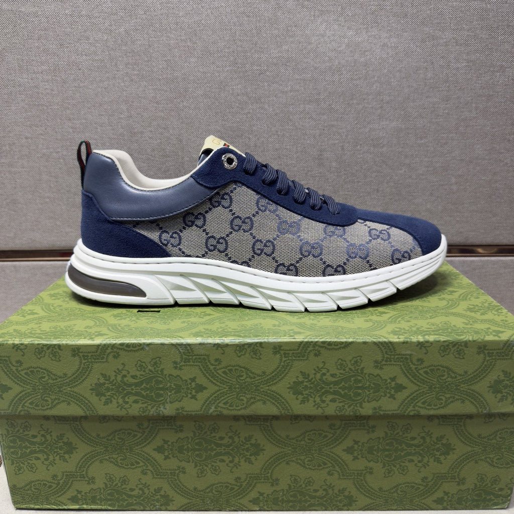 Gucci Patterned Low-Top Sneakers — side