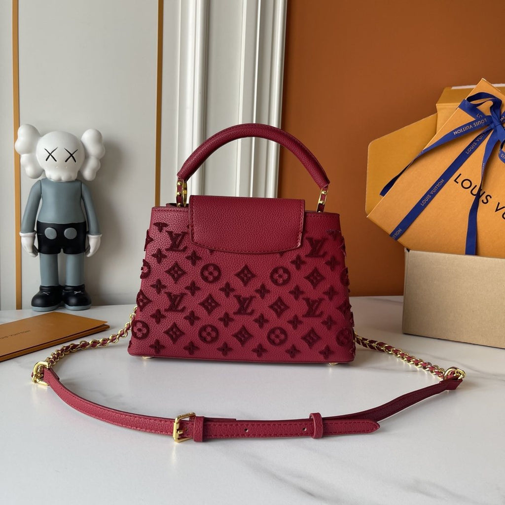 Louis Vuitton Capucines Monogram Charm Top-Handle Bag — back