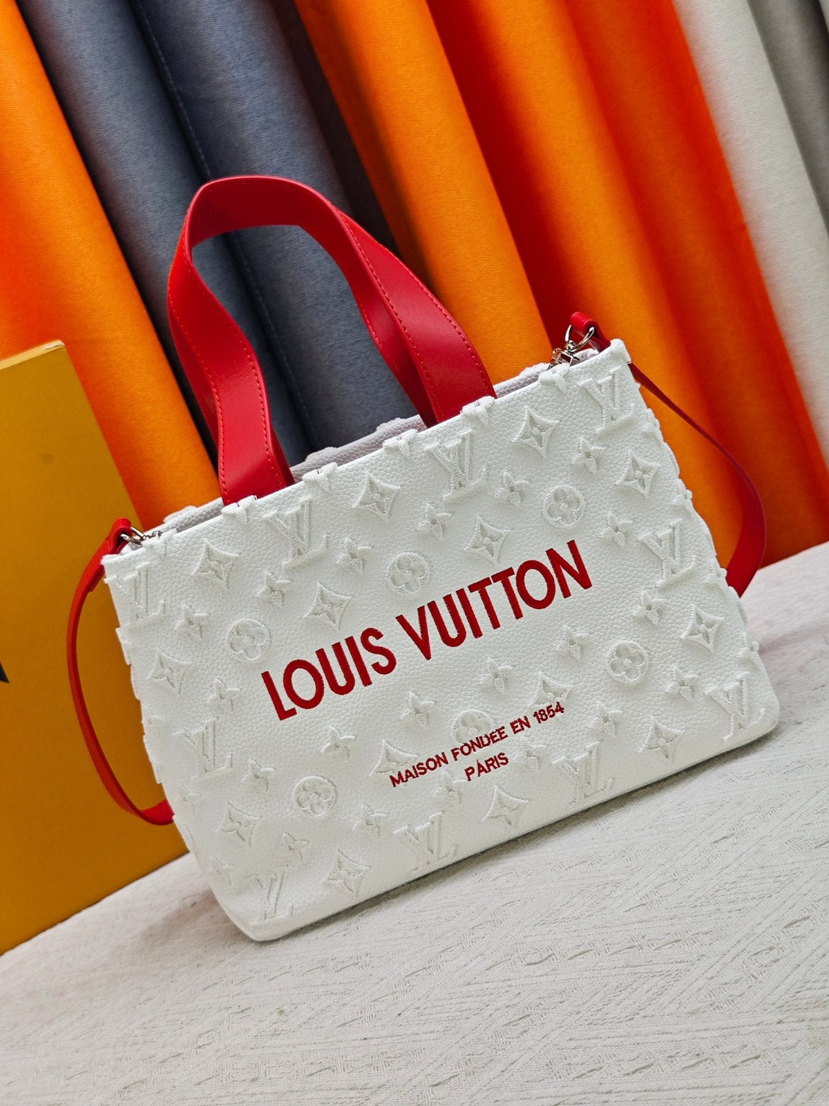 Louis Vuitton Mini Shopper Tote with Monogram Motifs — hero