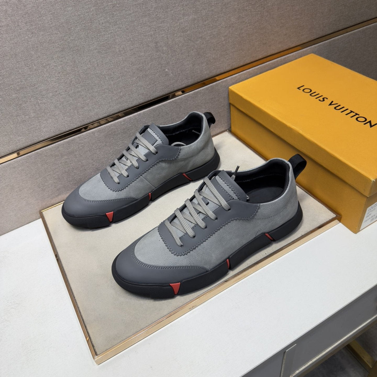 Louis Vuitton Men's Paneled Low-Top Sneakers — front