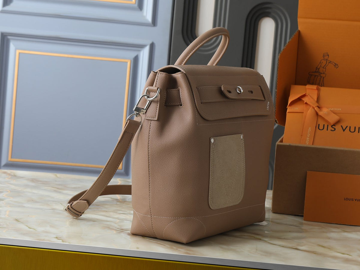 Louis Vuitton Steamer 30 Louis Vuitton Touch Leather Bag — side