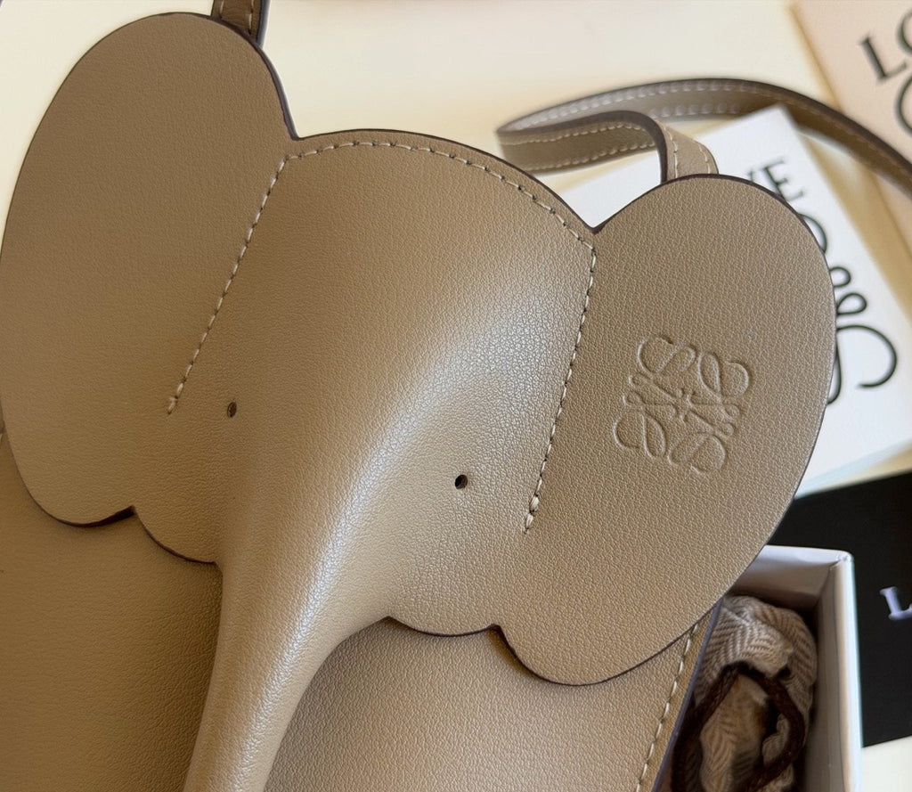 Loewe Elephant Leather Phone Pouch — detail
