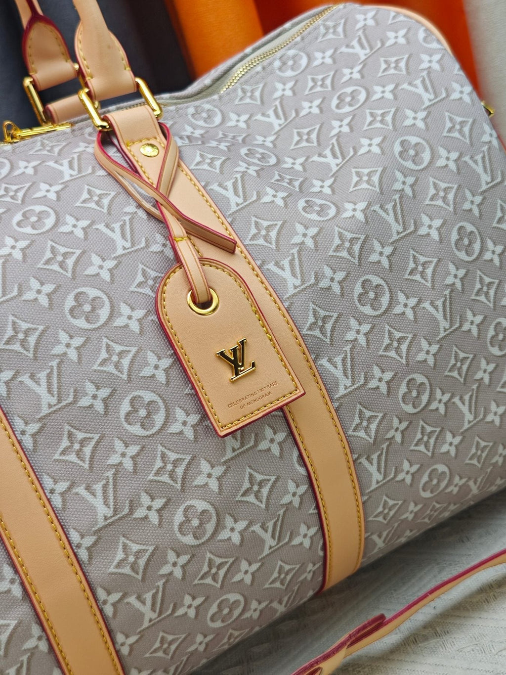 Louis Vuitton Keepall Bandoulière Monogram Duffel Bag — detail