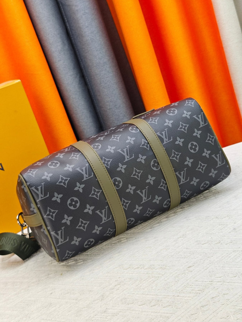 Louis Vuitton Keepall Bandoulière Monogram Duffel Bag — back