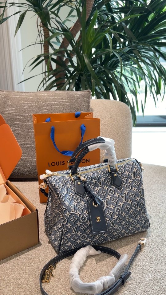 Louis Vuitton Speedy Monogram Denim Bag — hero