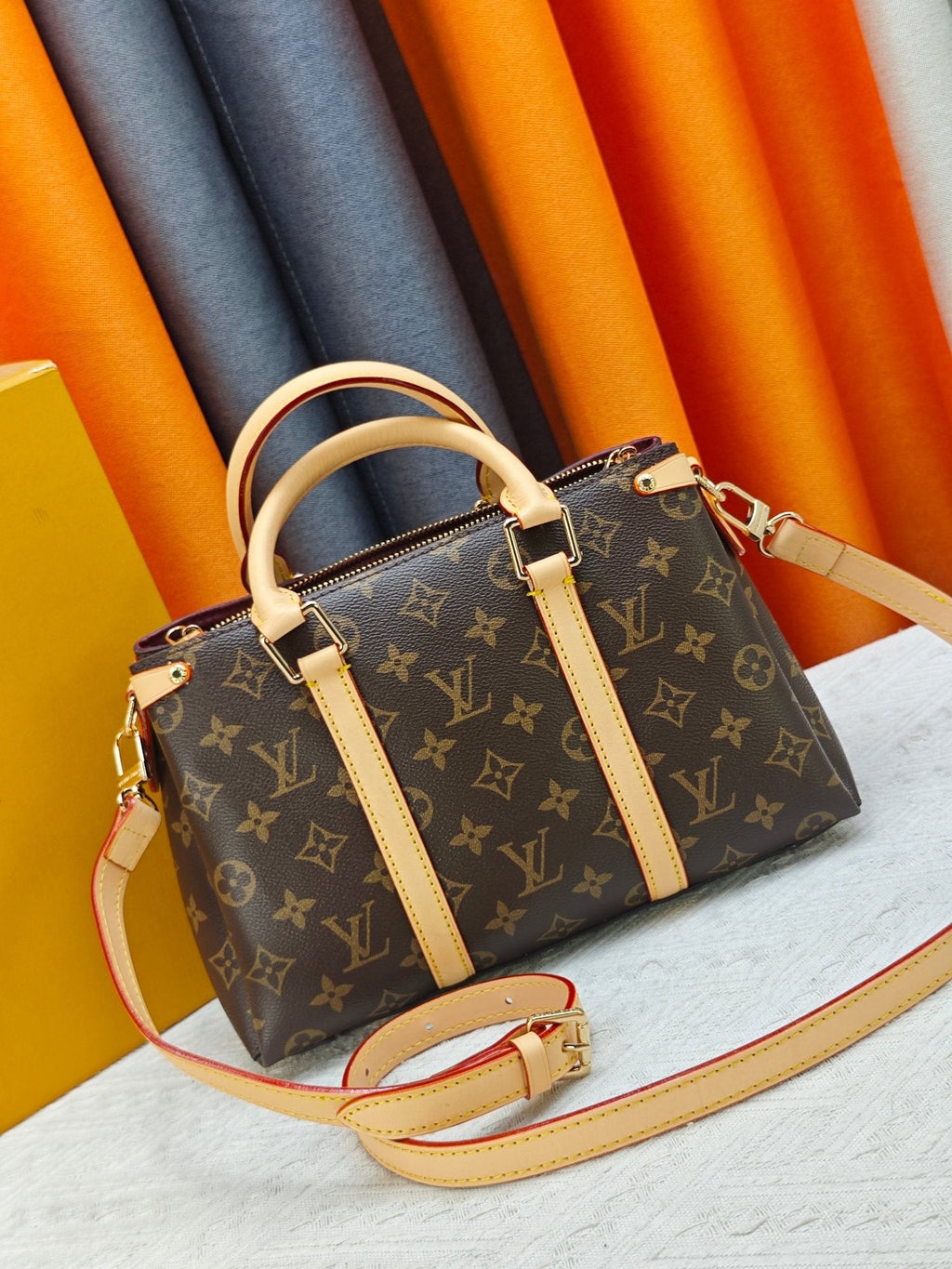 Louis Vuitton Open Handbag in Brown Monogram — hero