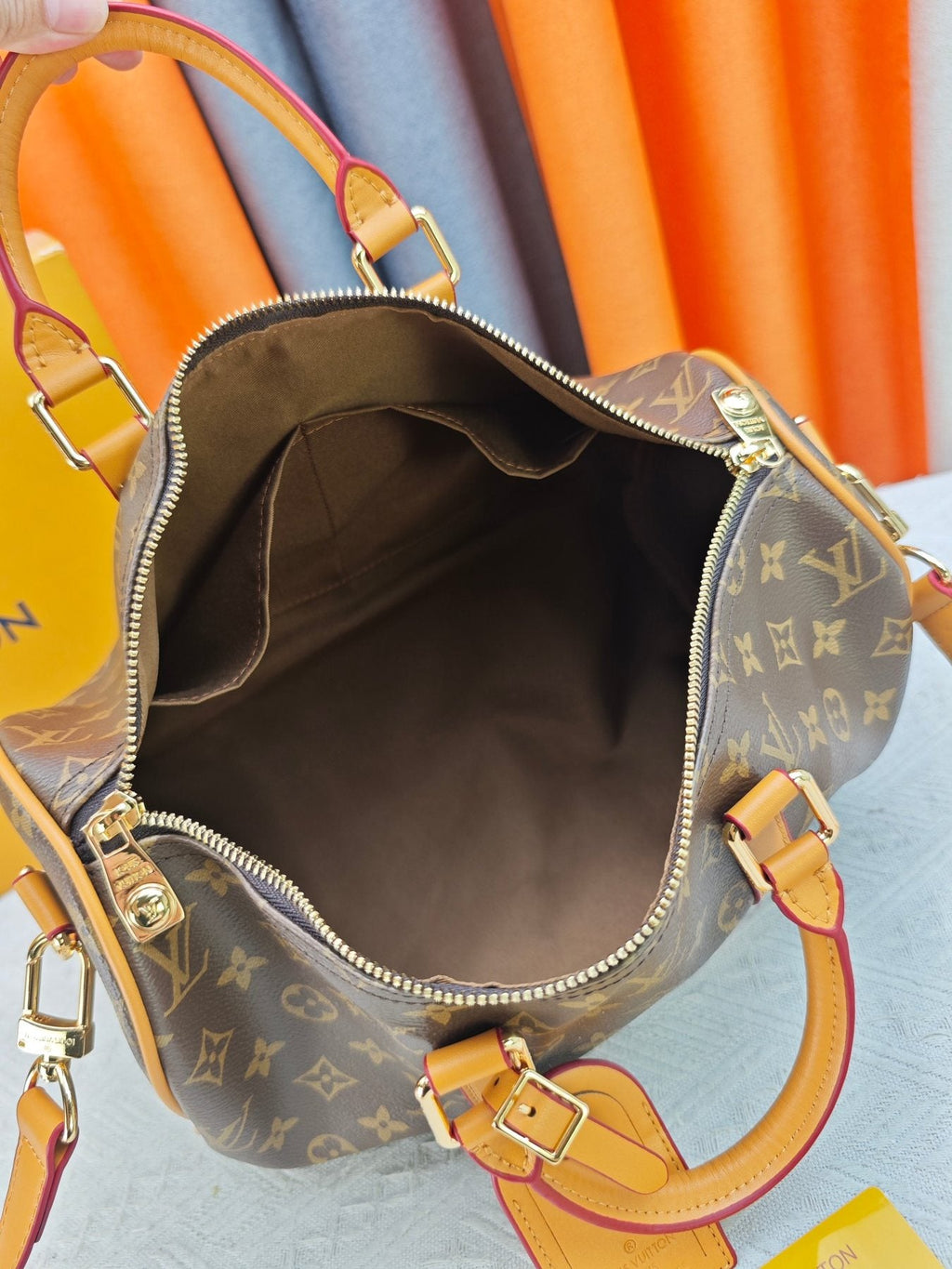 Louis Vuitton Keepall Monogram Barrel Bag — detail