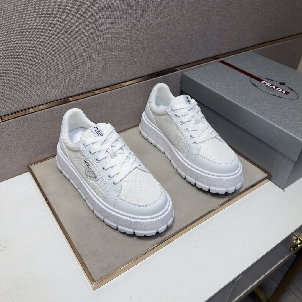 Prada Men's Paneled Low-Top Sneakers — front
