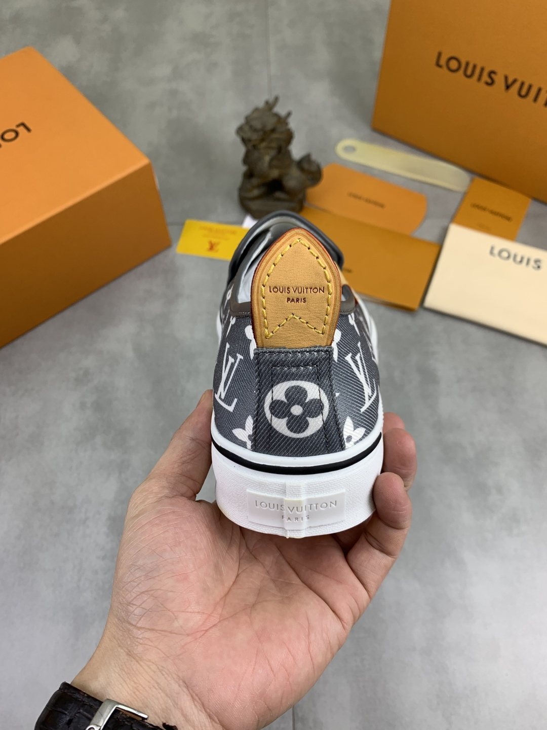 Louis Vuitton Monogram Slip-On Sneakers — back