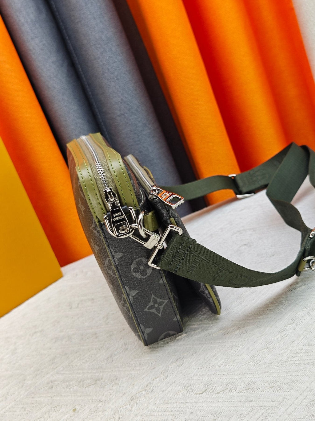 Louis Vuitton Trio Monogram Eclipse Messenger Bag — side