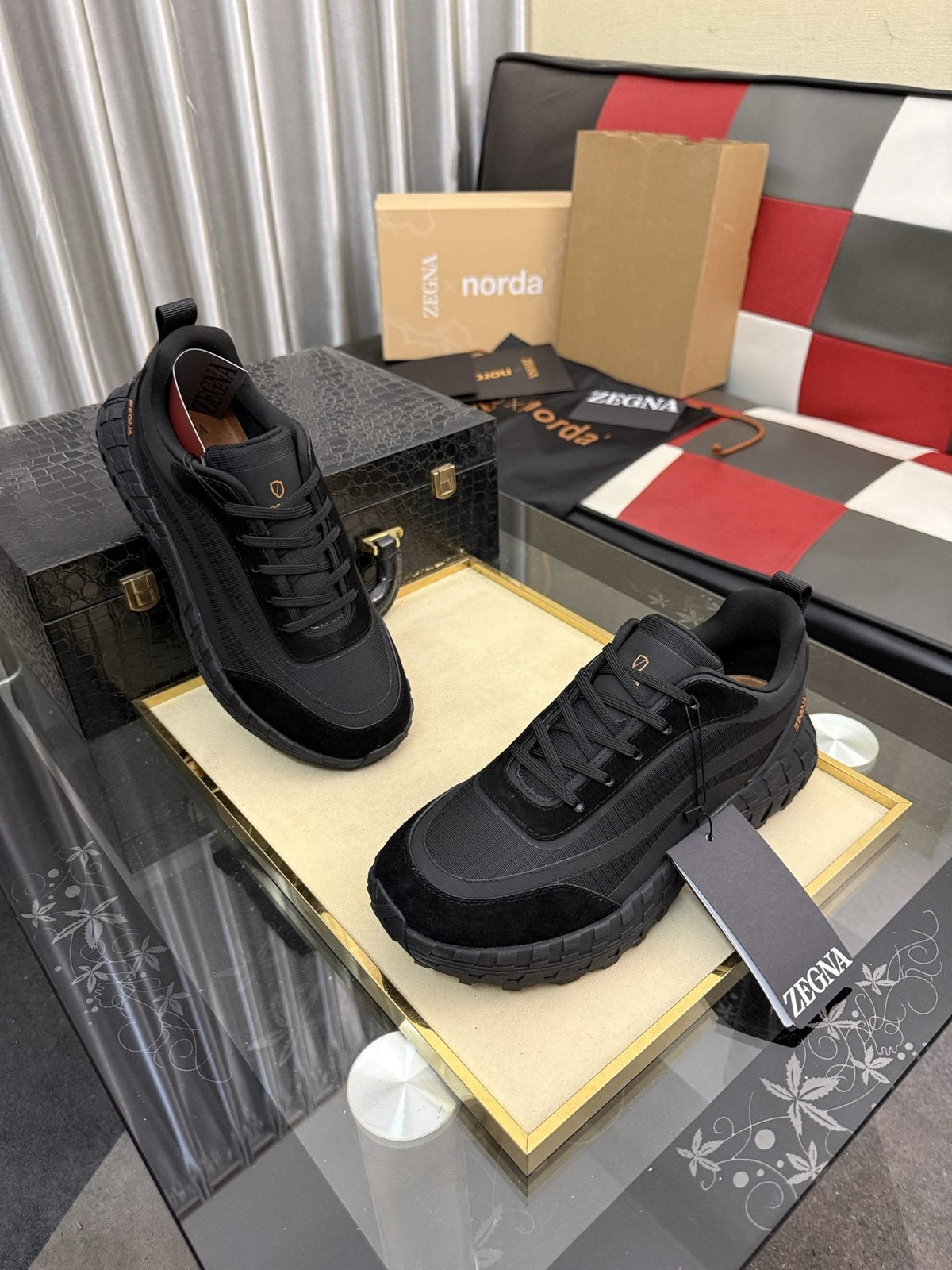 ZEGNA 001 Low-Top Running Shoes — front
