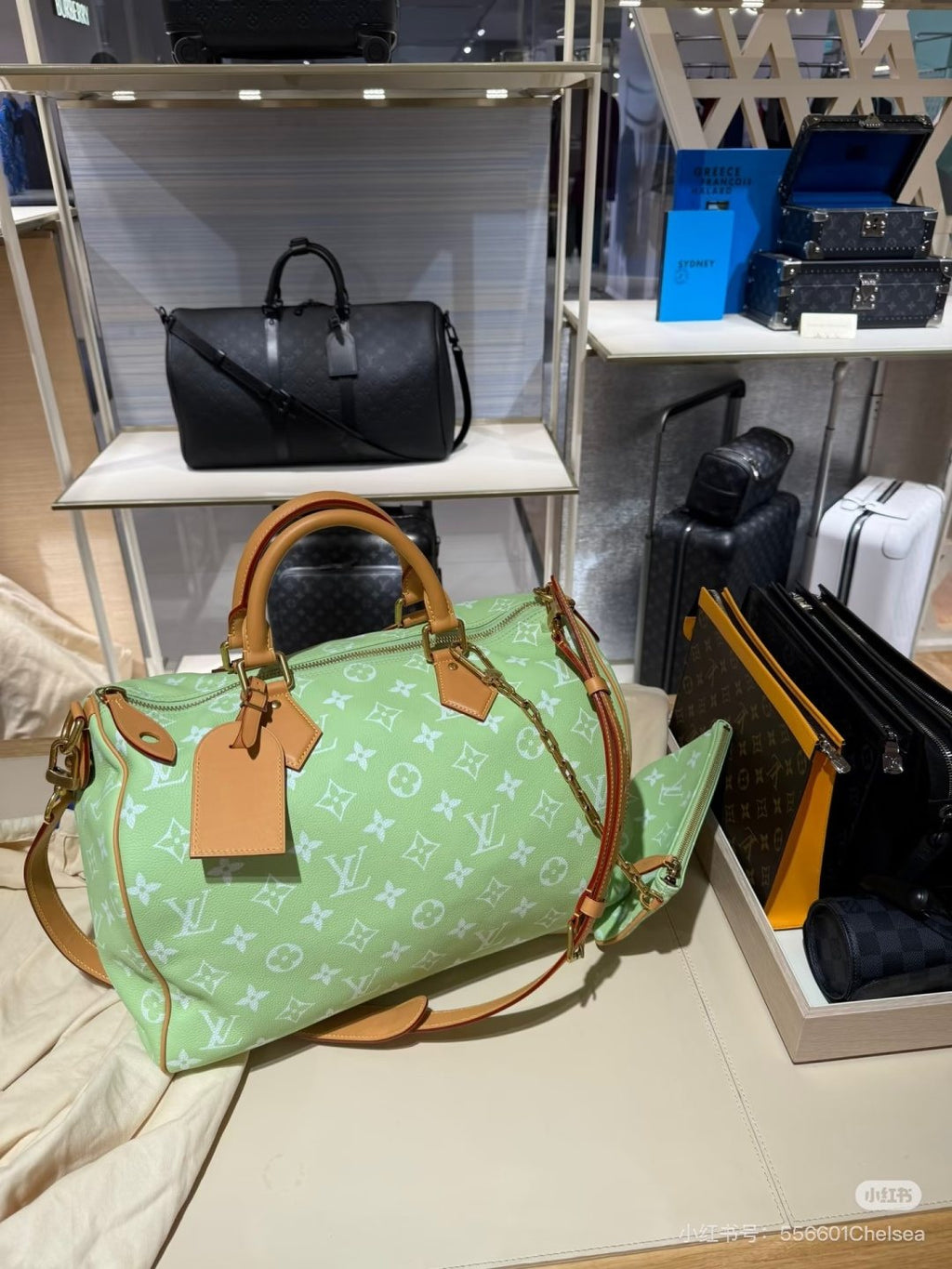 Louis Vuitton Speedy Monogram Satchel — side