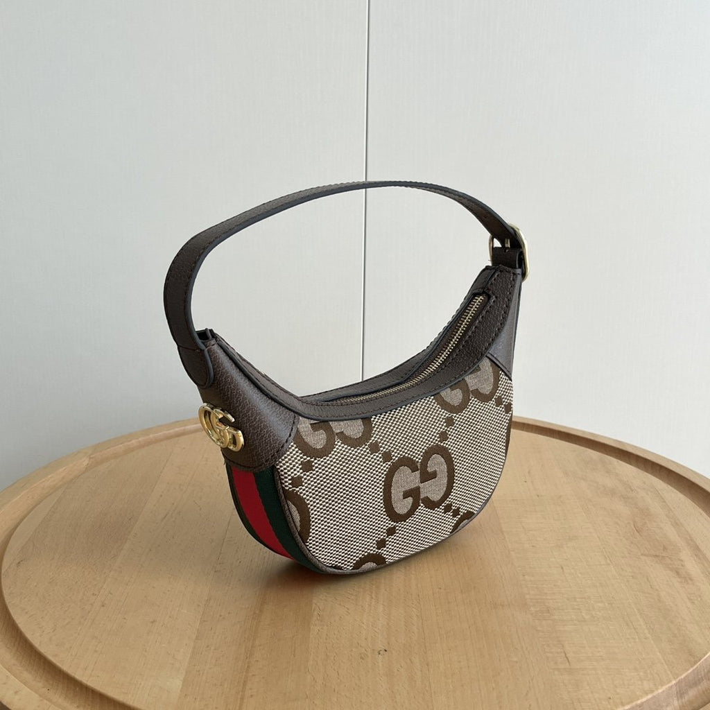 Gucci Ophidia Curved Monogram Shoulder Bag — hero