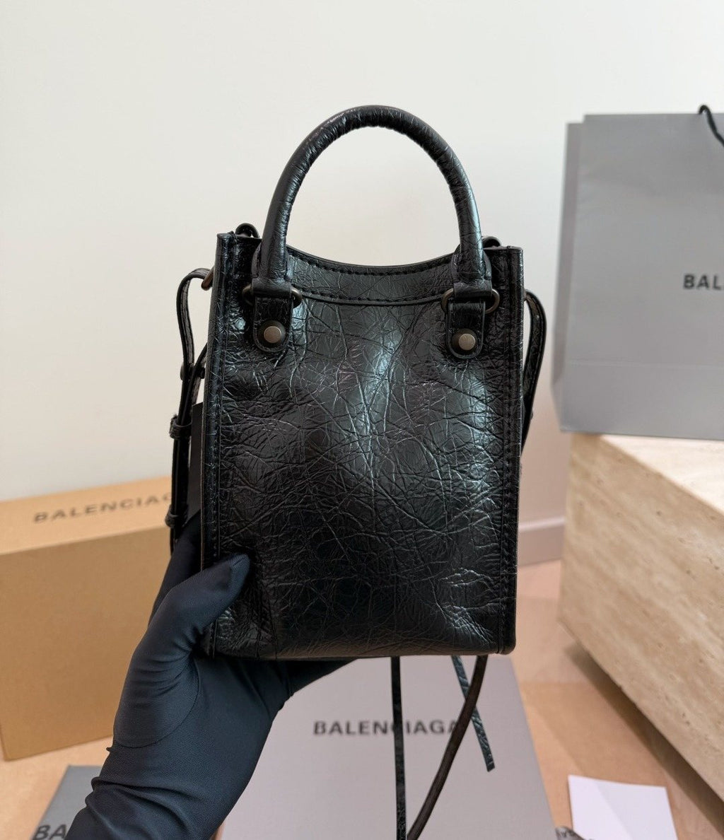 Balenciaga Neo Cagole Studded Handbag — back