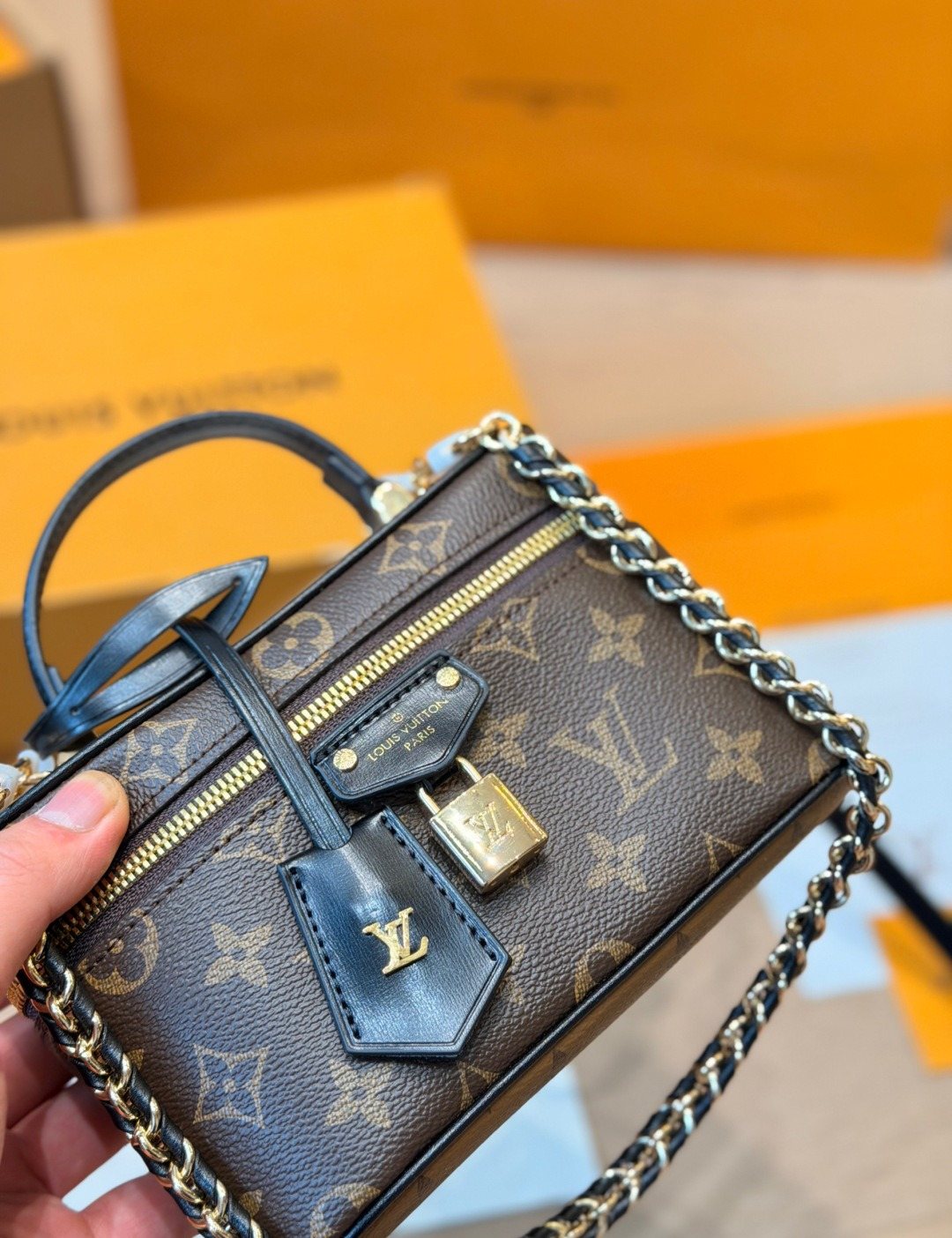 Louis Vuitton Vanity PM Monogram Bag — front