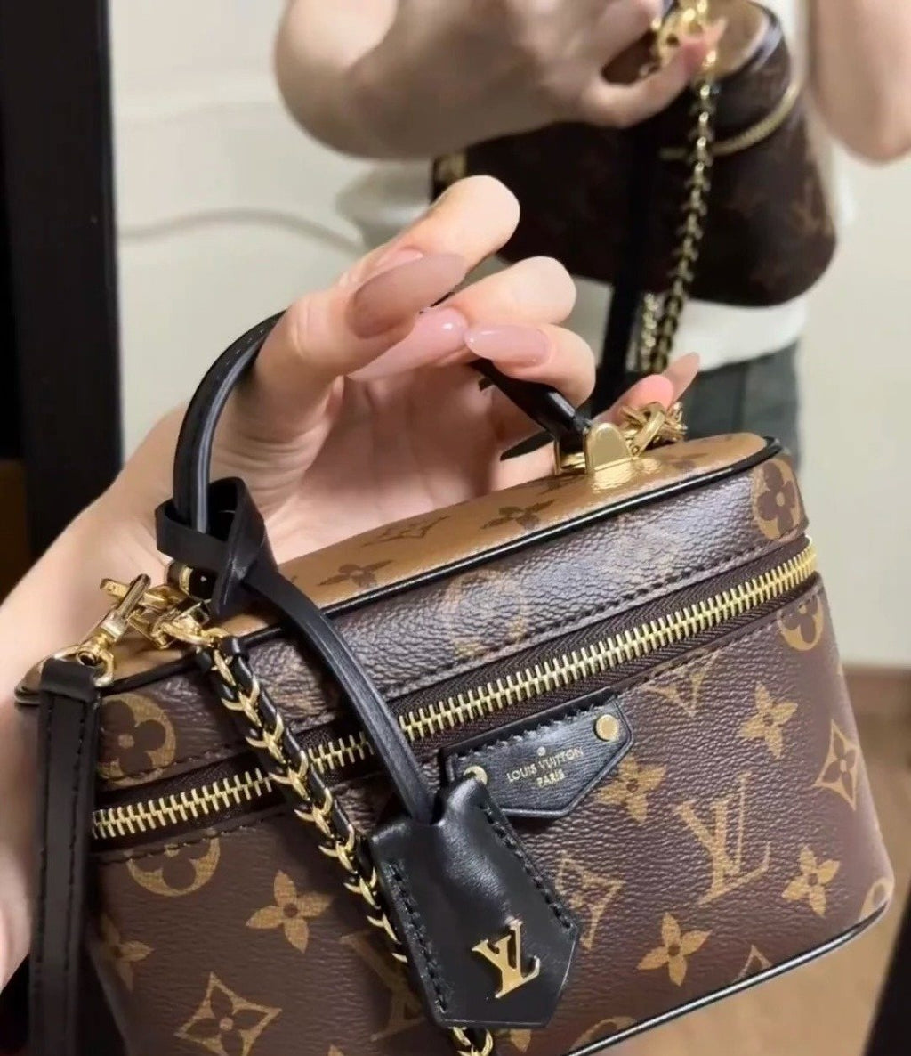 Louis Vuitton Vanity PM Monogram Bag — detail