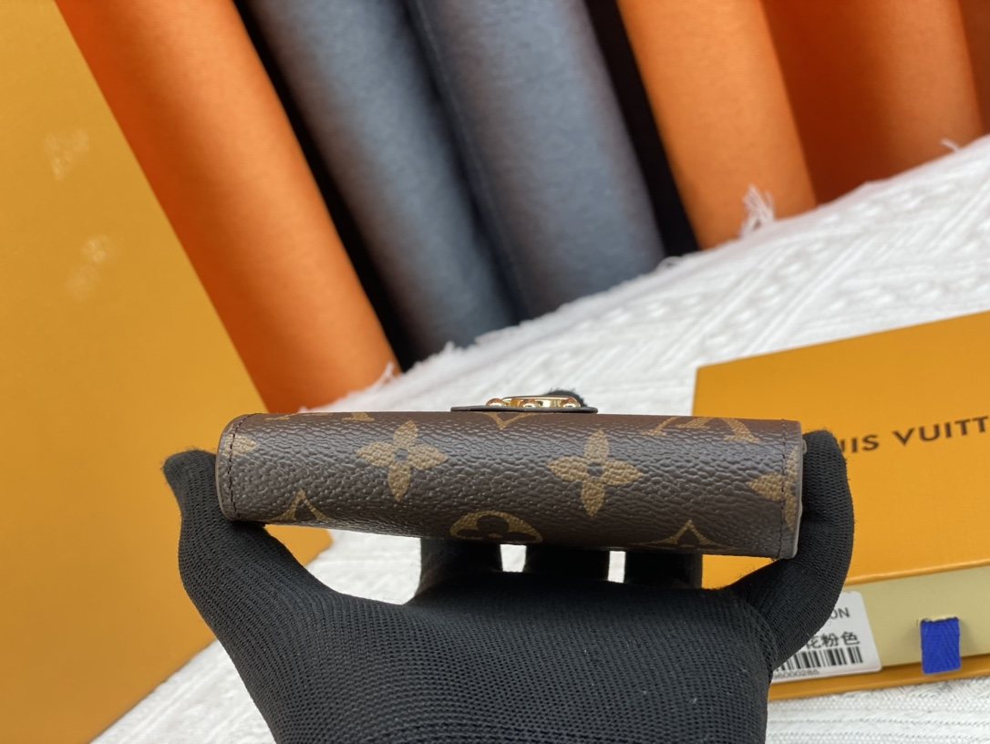 Louis Vuitton Monogram Trunk-Clasp Compact Wallet — side