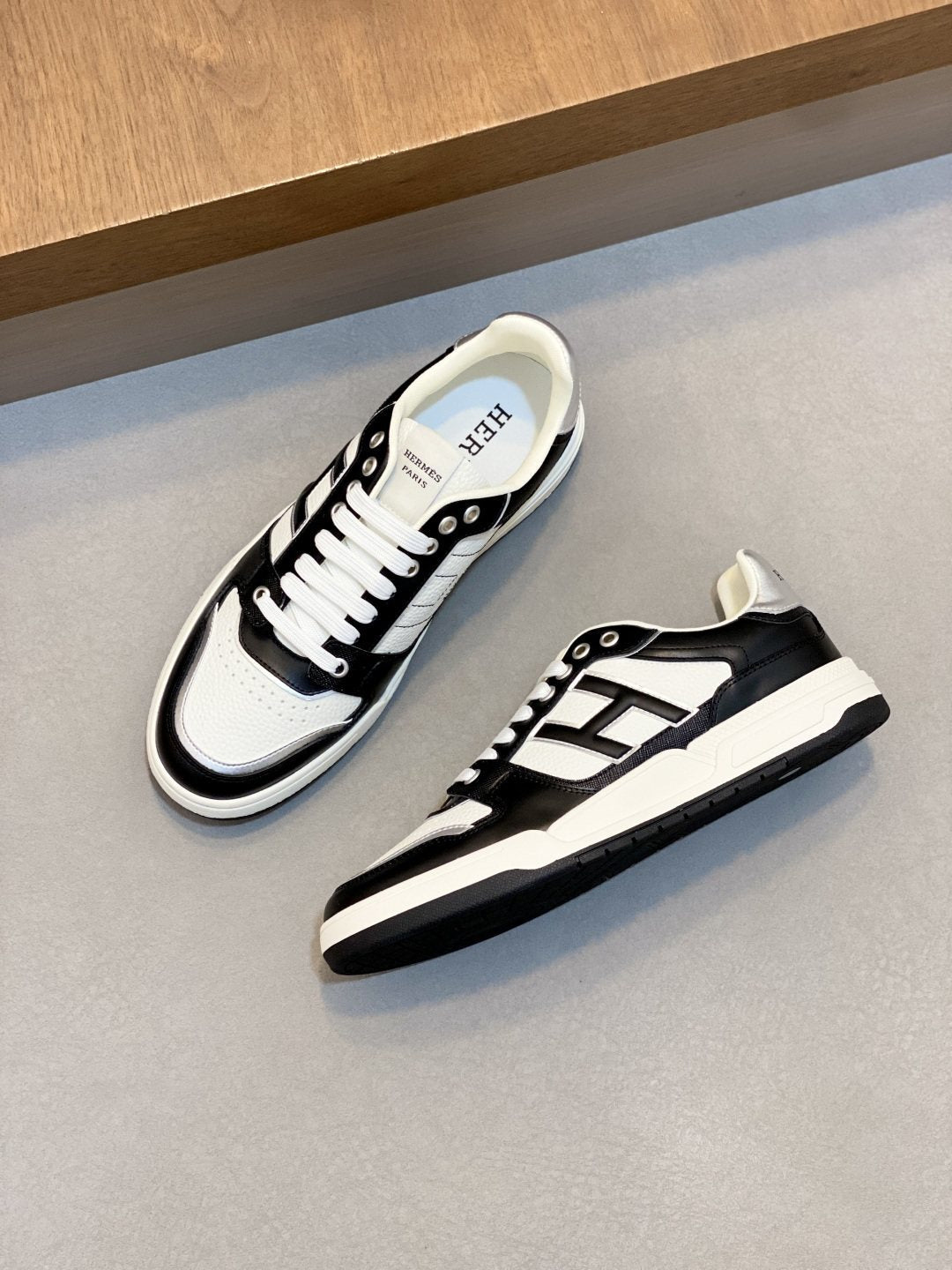 Hermès H-Panel Low-Top Sneakers — front