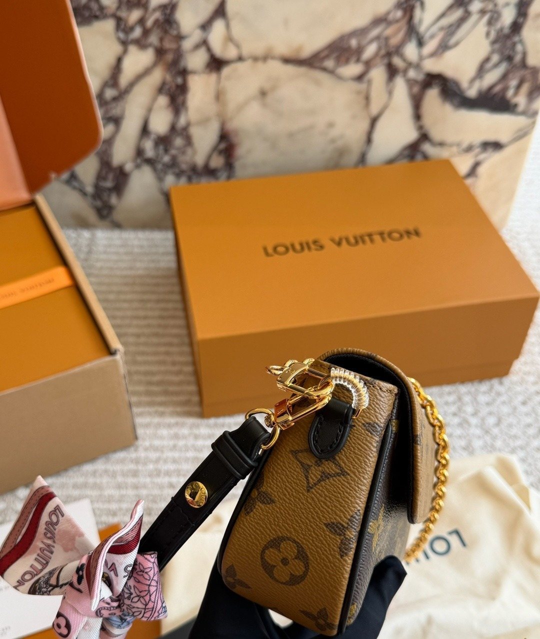 Louis Vuitton Ivy Monogram Wallet on Chain — side