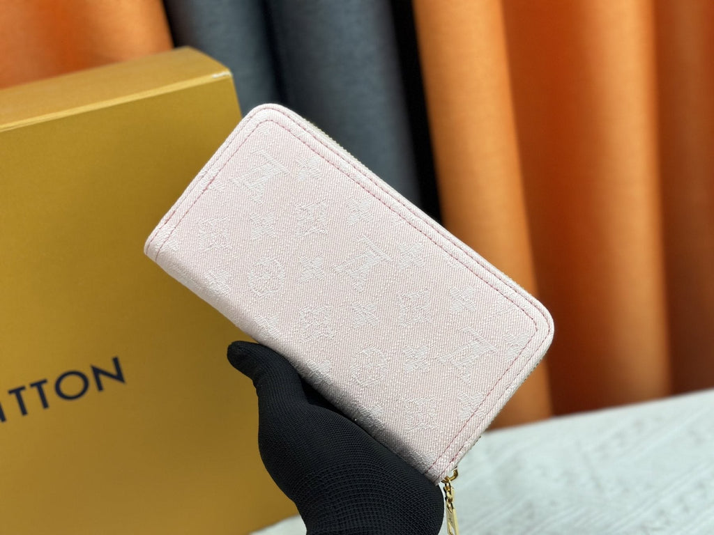Louis Vuitton Zippy Monogram Denim Wallet — back