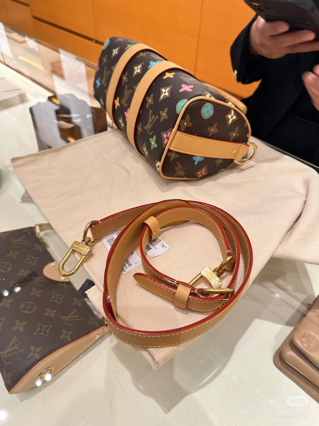 Louis Vuitton Keepall Monogram Multicolore Barrel Bag — side