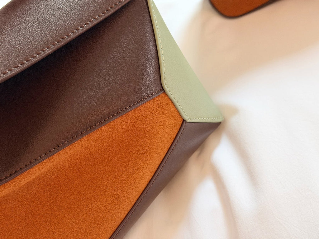 Loewe Puzzle Color-Block Top-Handle Bag — detail