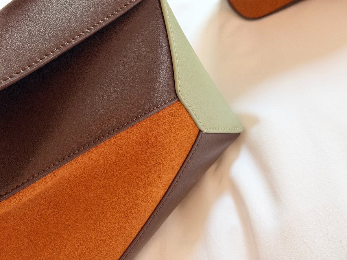 Loewe Puzzle Color-Block Top-Handle Bag — detail