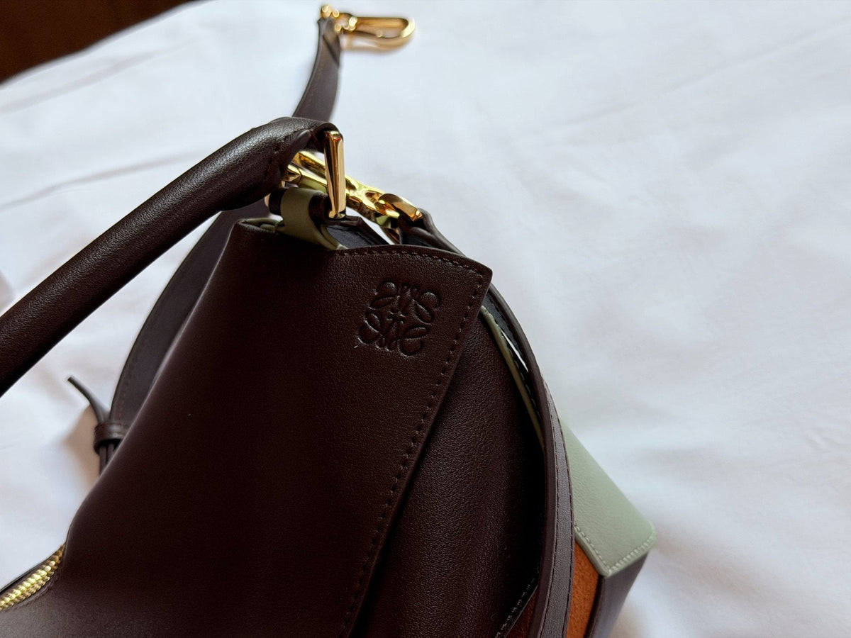 Loewe Puzzle Color-Block Top-Handle Bag — detail
