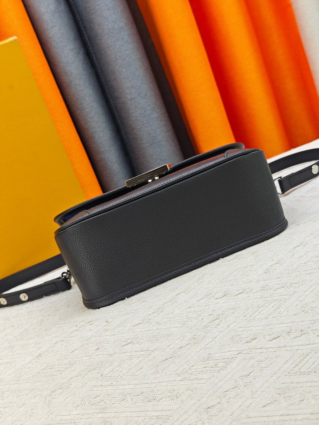 Louis Vuitton Textured Flap Shoulder Bag — detail