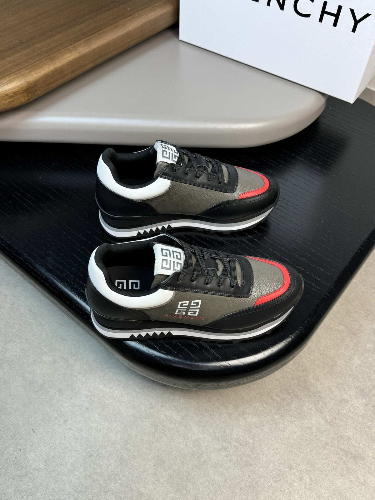 Givenchy Paneled Low-Top Sneakers — front