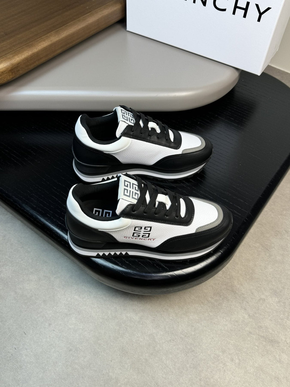 Givenchy Paneled Low-Top Sneakers — front