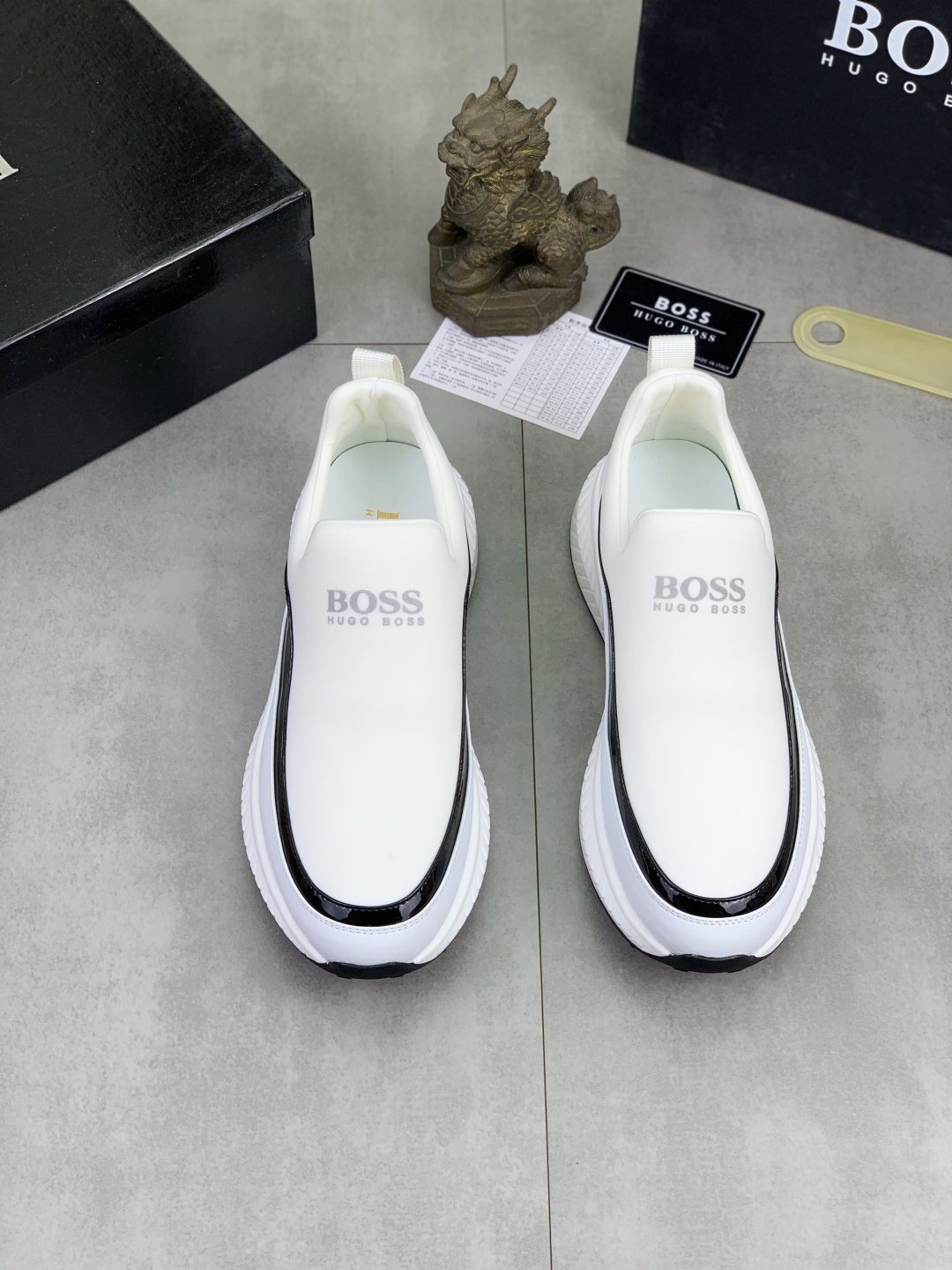 BOSS Low-Top Slip-On Sneakers — front