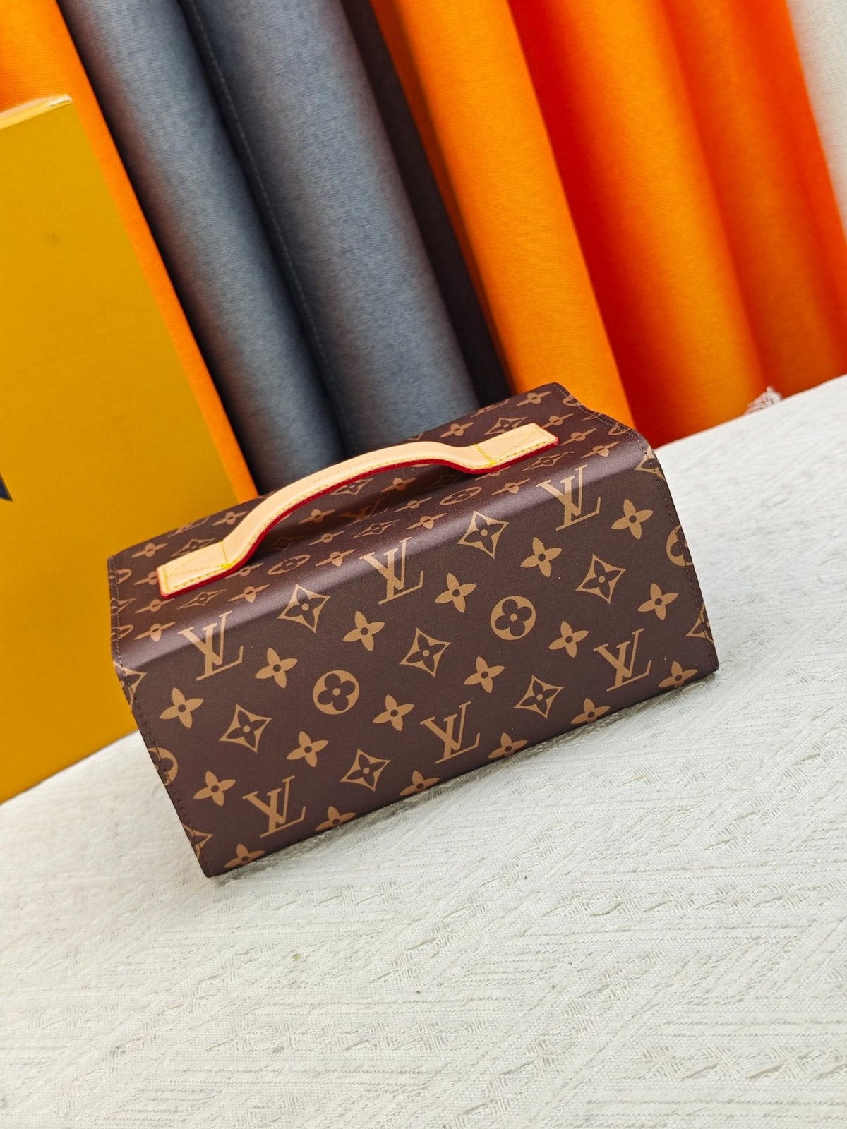Louis Vuitton Hanging 2 Compartments Monogram Toiletry Bag — back
