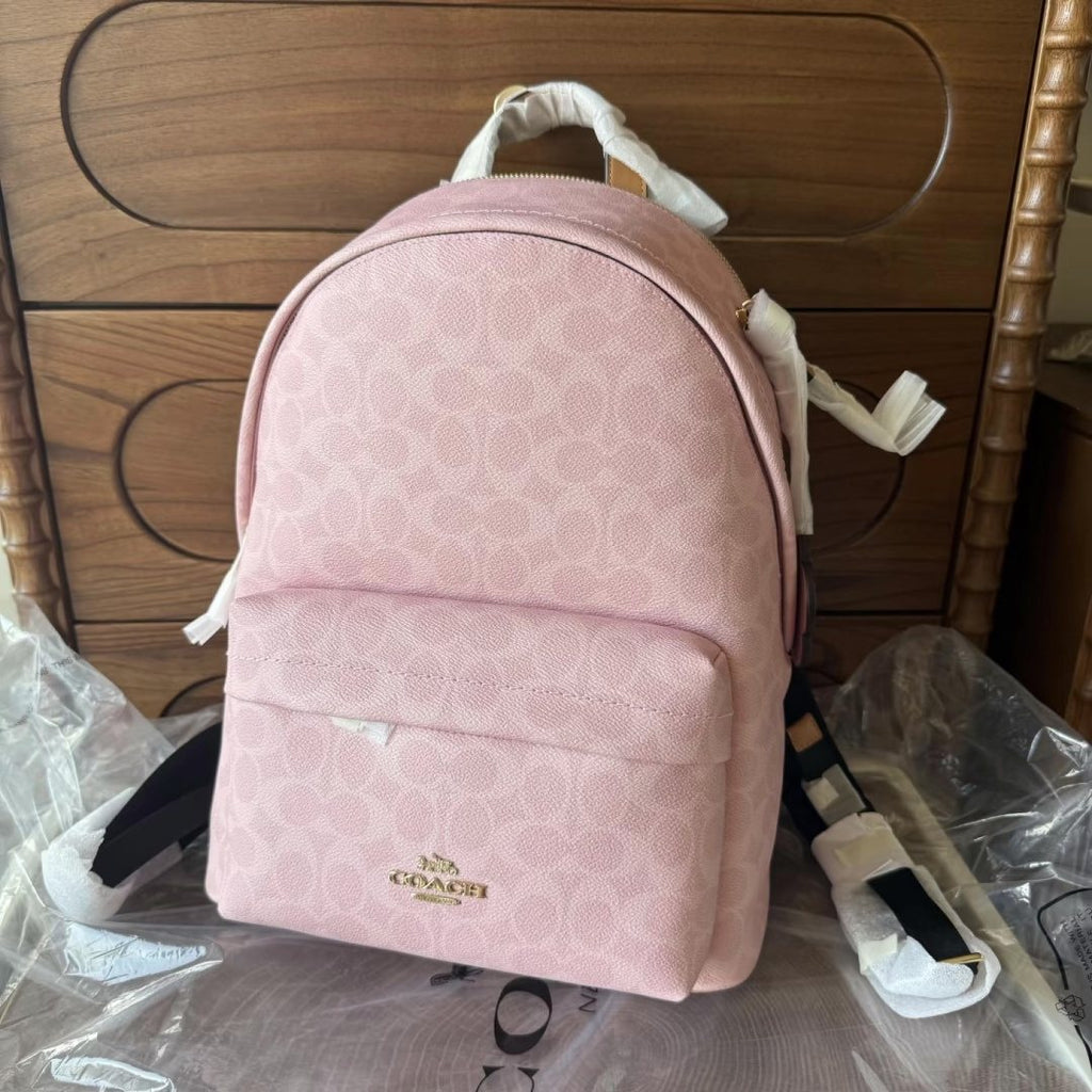 Coach Taylor Monogram Zip-Pocket Backpack — hero