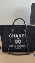 Chanel Textured Chain-Strap Beach Tote — hero