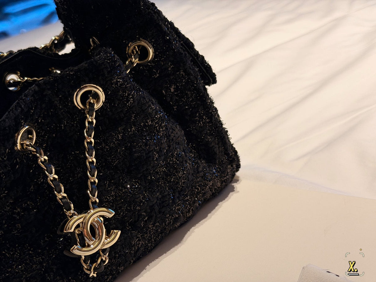 Chanel 25 Drawstring Shoulder Bag — detail