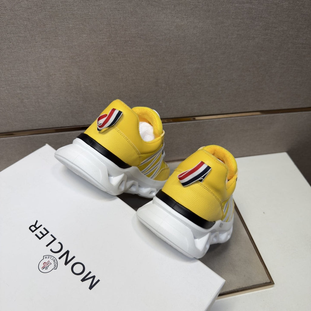 Moncler Men's Layered Lace-Up Sneakers — back