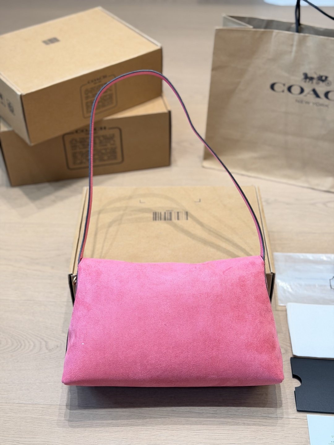 Coach Chelsea Suede Shoulder Bag — back