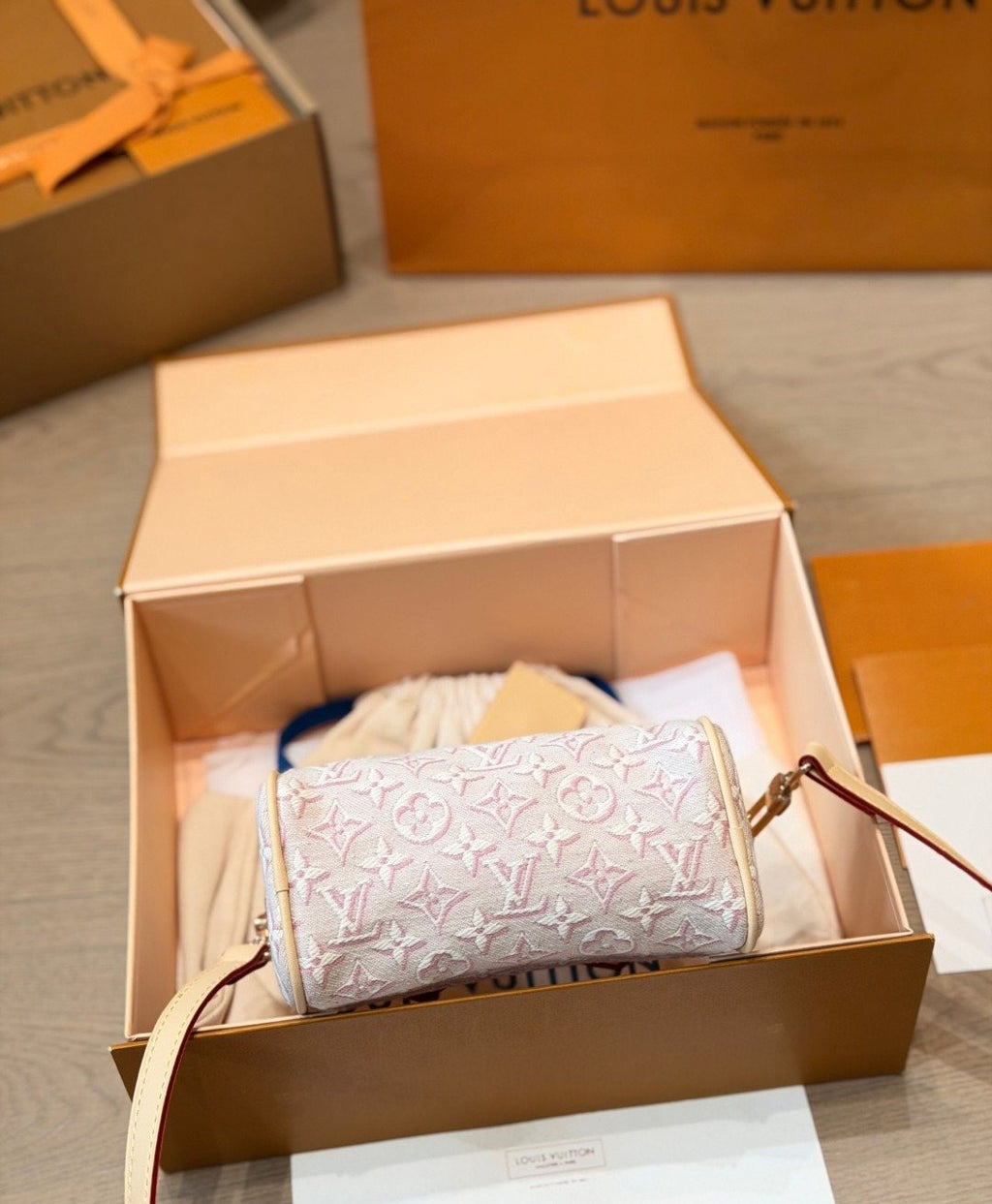 Louis Vuitton Speedy Bandoulière Monogram Empreinte Barrel Bag — back
