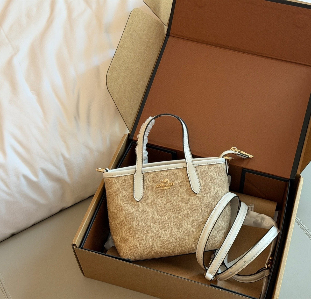 Coach City Tote with Shoulder Strap — front