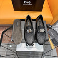Dolce & Gabbana Embossed Leather Driving Loafers — hero