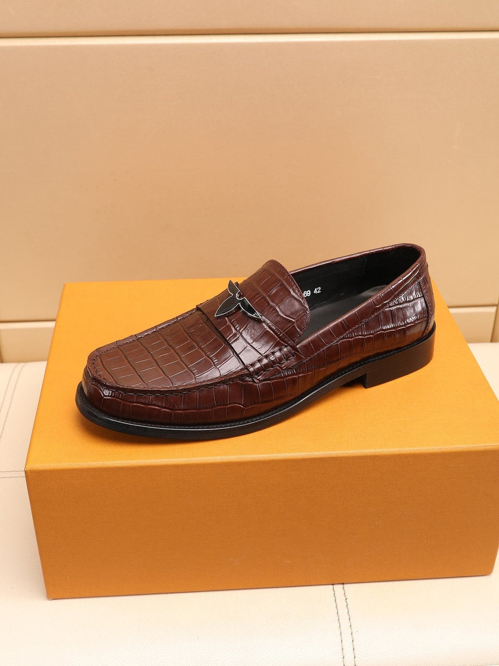 Louis Vuitton Embossed Strap Loafers — side