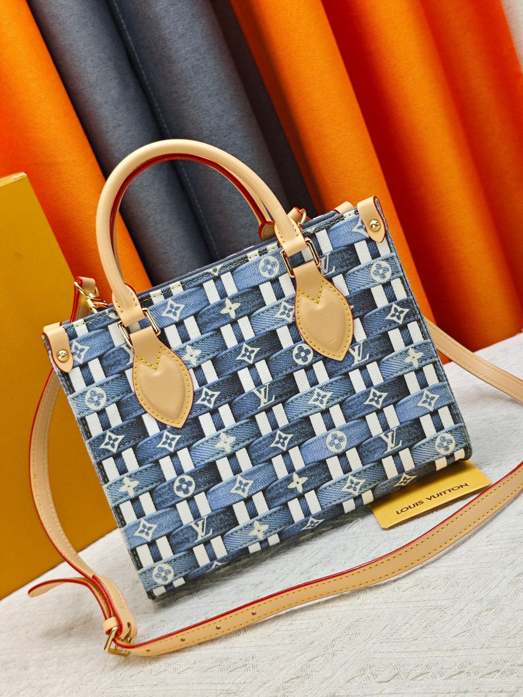 Louis Vuitton OnTheGo Patterned Tote with Round Pouch — back