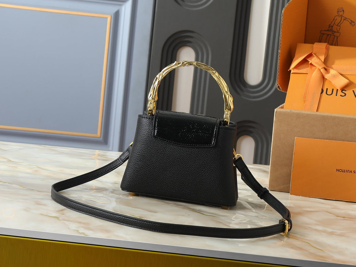Louis Vuitton Capucines Acanto Sculpted-Handle Bag — back