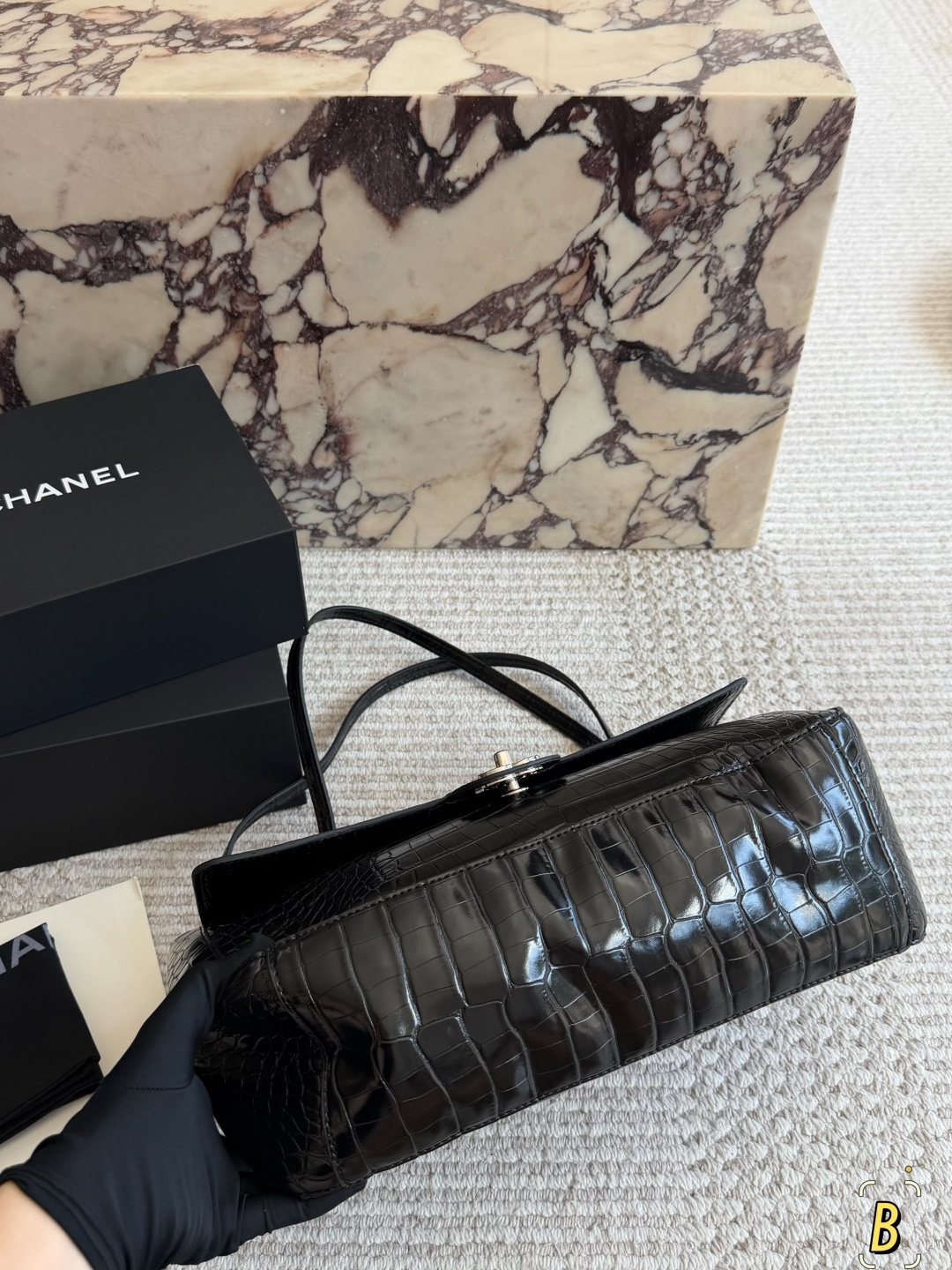 Chanel CF Flap Shoulder Bag — side