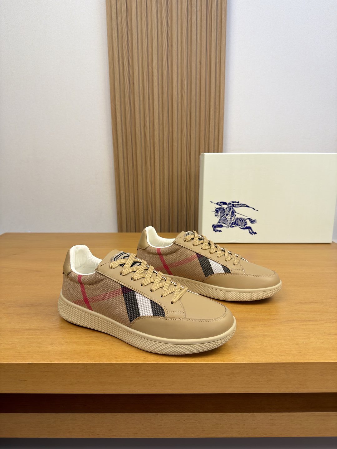 Burberry Paneled Low-Top Sneakers — front