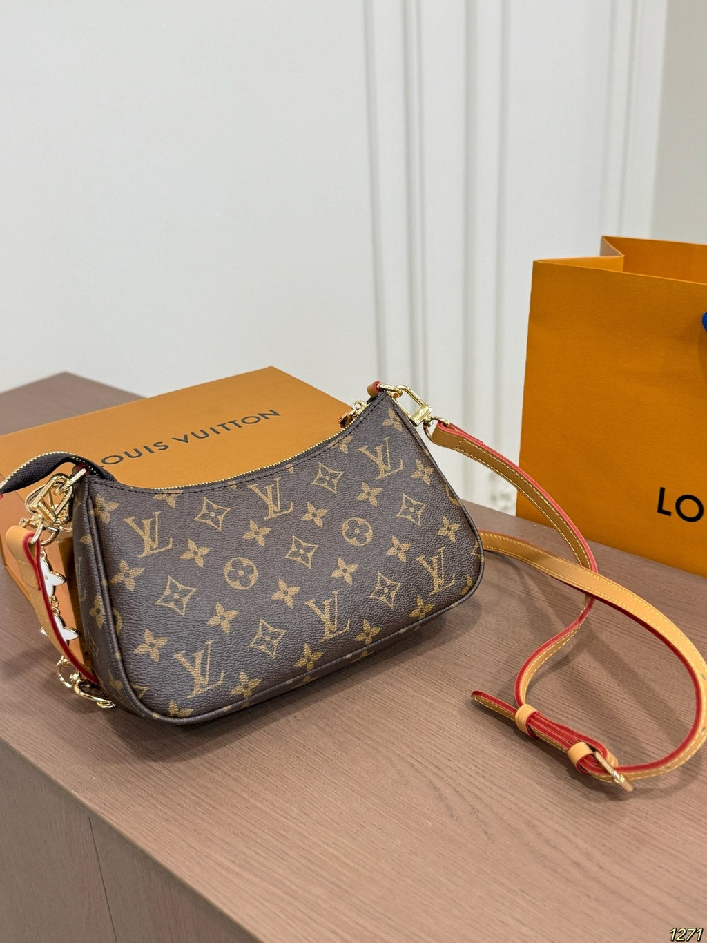 Louis Vuitton Monogram Flower Charm Shoulder Bag — back