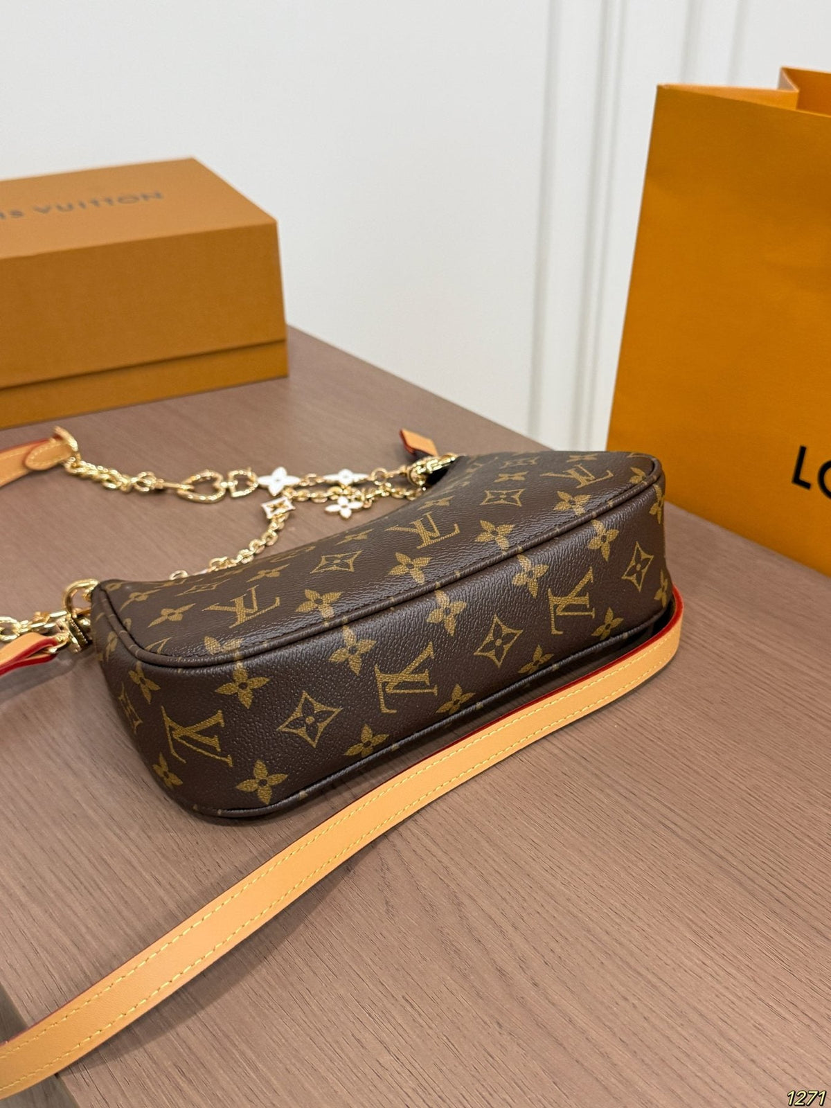 Louis Vuitton Monogram Flower Charm Shoulder Bag — detail