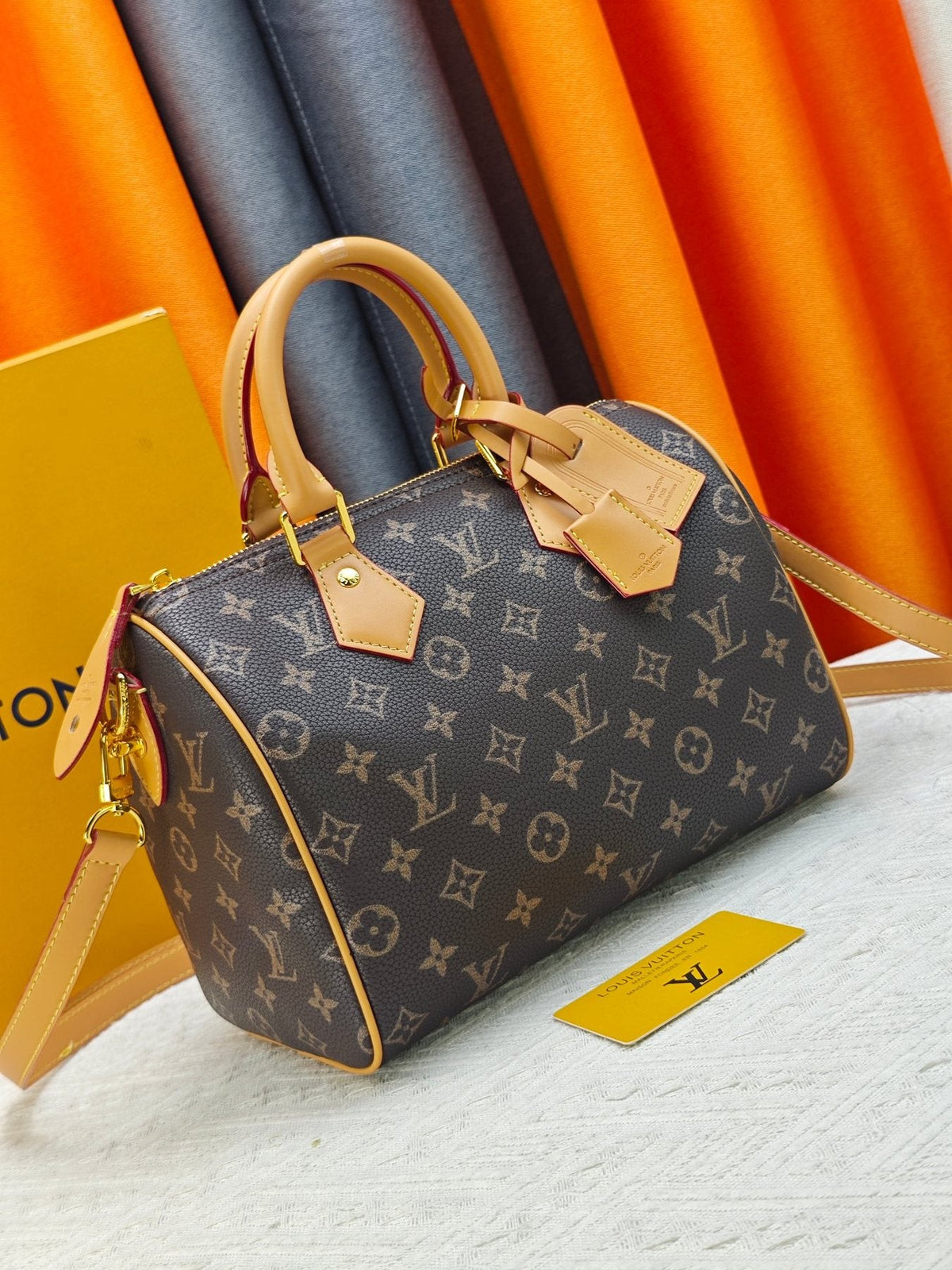 Louis Vuitton Speedy Bandoulière Monogram Boston Bag — front